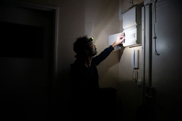 Coupure d'électricité à Paris, en mai 2022.