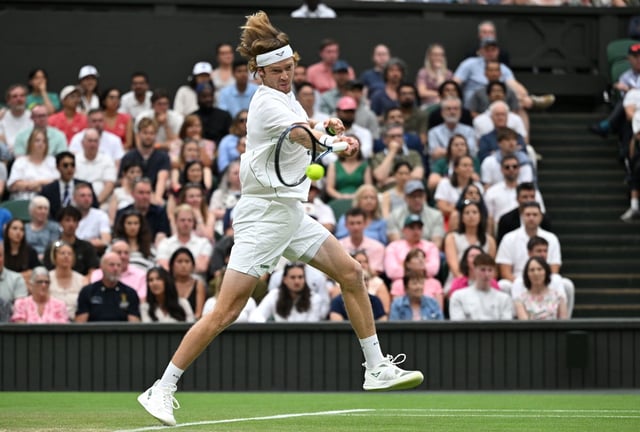 Wimbledon: Andrey Rublev - Carlos Alcaraz, en imágenes.