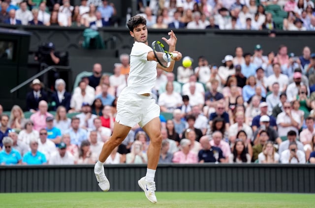 Wimbledon: Andrey Rublev - Carlos Alcaraz, en imágenes.
