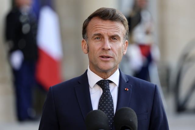Le président de la République Emmanuel Macron.