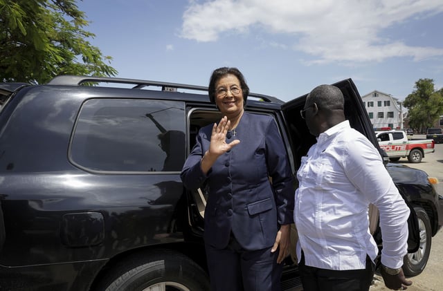 Mandatory Credit: Photo by Hollandse Hoogte/Shutterstock (15388517e)
Jennifer Geerlings-Simons arrives at the Suriname parliament where she was elected president. Because there was no opposing candidate, it was done without a vote.
Surinamese Parliament Elects Jenny Simons as President, Paramaribo, Suriname - 06 Jul 2025