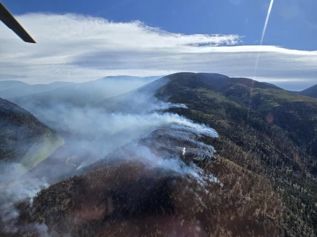 The Izman Creek wildfire near Lytton on July 2, 2025.