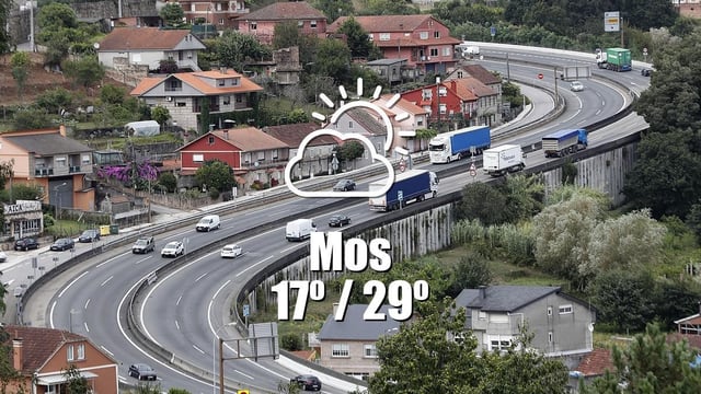 El tiempo en Mos: previsión meteorológica para hoy, lunes 7 de julio
