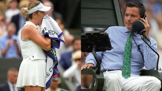 Russia's Anastasia Pavlyuchenkova waits for a line call to be resolved as he plays Sonay Kartal of Britain during a fourth round women's singles match at the Wimbledon Tennis Championships | Image: AP