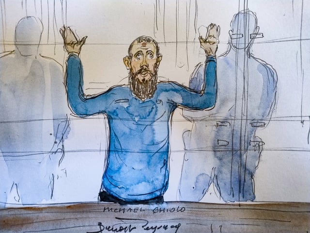 Michaël Chiolo devant la cour d’assises spéciale de Paris, le 2 juin 2025.