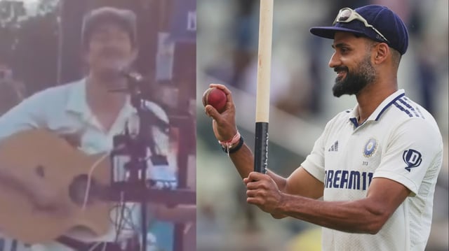 An English fans song for Akash Deep has gone viral. | Image: X Screengrab/AP