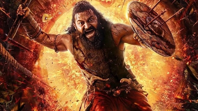 Rishab Shetty seems to play a warrior in Kantara: Chapter 1, which he also directs. 