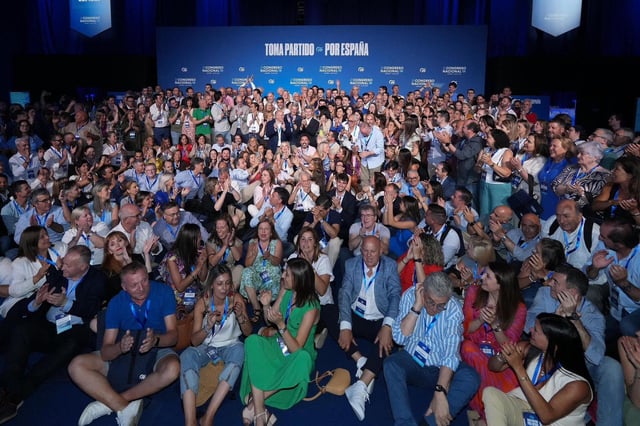 Delegación del PP de Galicia en el Congreso Nacional del PP en Madrid.