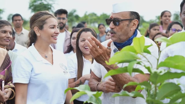 jackie shroff, tree plantation