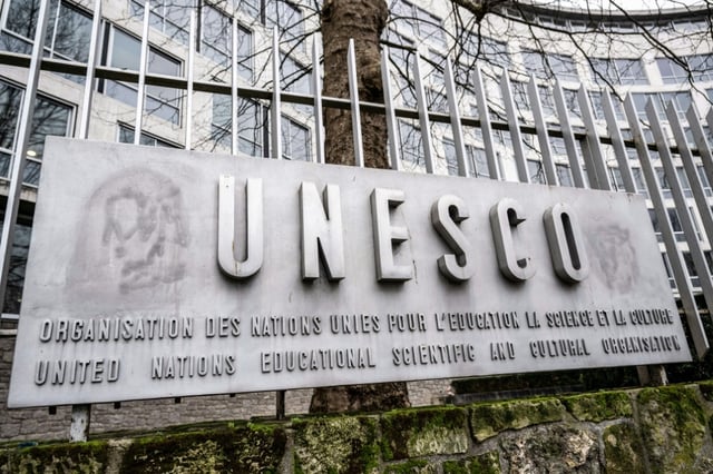 Le siège de l'Unesco à Paris, le 17 janvier 2025
