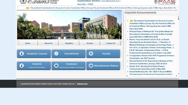 AIIMS Paramedical Admit Card 2025 Expected Today  | Image: File Photo
