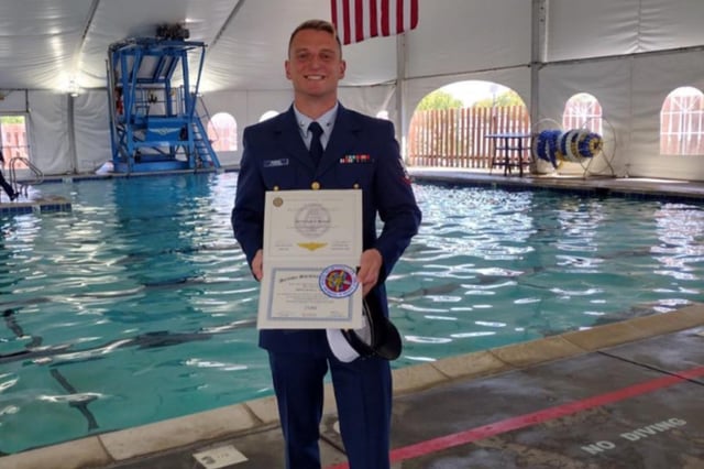 Scott Ruskan, the 26-year-old rescue swimmer who has been applauded as an &#34;American hero,&#34; for saving lives amidst the Texas flash floods.