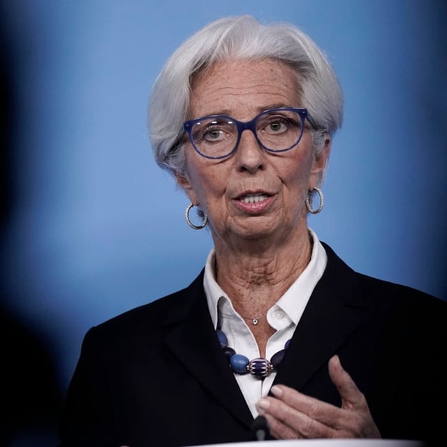 Der EZB unter Präsidentin Christine Lagarde gelang es mit massiven Leitzins-Anhebungen, die Inflation zu drücken.