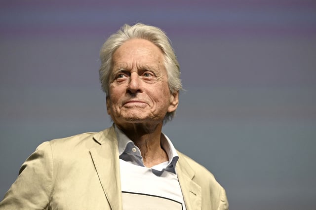 Michael Douglas attended the Karlovy Vary International Film Festival on Sunday.