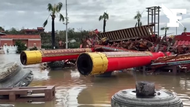 Taïwan : les images des dégâts après le typhon Danas