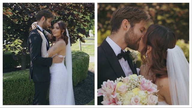 Aaliyah Kashyap and Shane Gregoire got married once again as per Christian rituals.