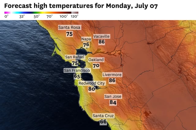 Temperatures will remain a bit below average Monday, with a warmup looming later in the week.