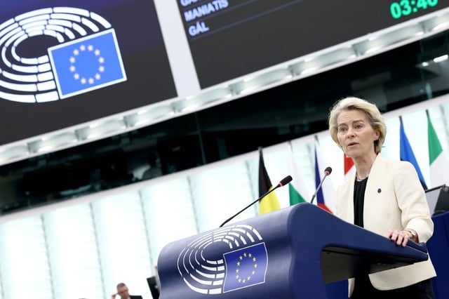 EU chief Ursula von der Leyen urged lawmakers to vote down the challenge and renew confidence in her European Commission team