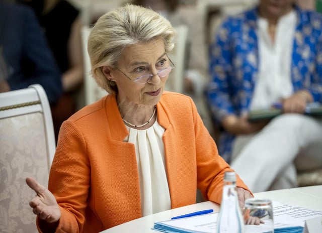 La presidenta de la Comisión Europea, Ursula Von der Leyen.