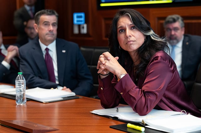 Tulsi Gabbard in the situation room.