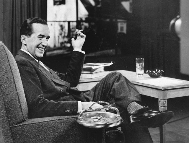 CBS News broadcaster Edward R. Murrow warned long ago of the problems that stem from the corporate ownership of news organizations. (AP Photo)