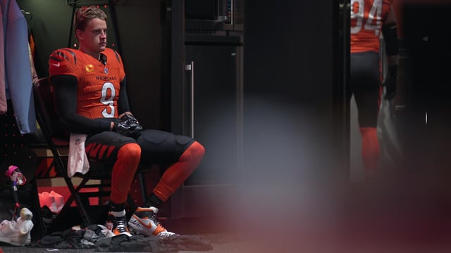 An image of Cincinnati Bengals quarterback Joe Burrow in &#34;Quarterback&#34; season 2.