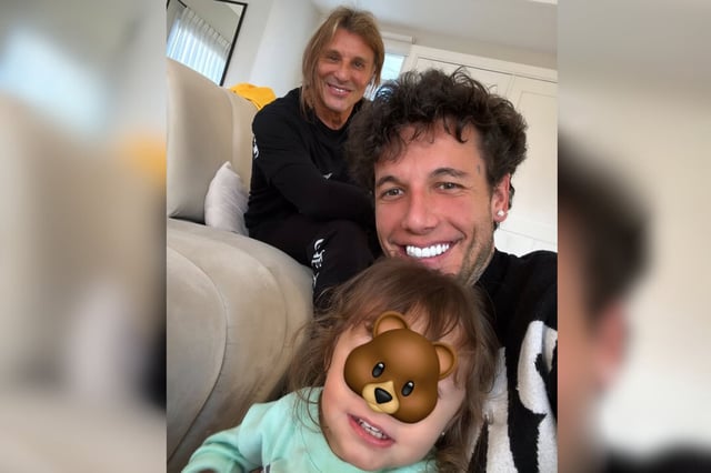 Claudio Paul Caniggia visitó a su hijo Alex y pasó la tarde con su nieta Venezia