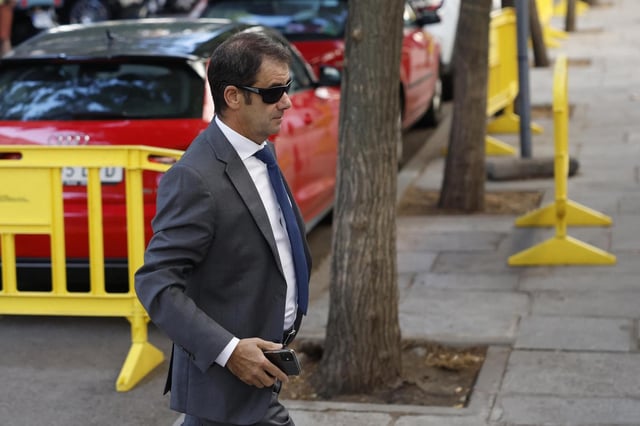 Fernando Agustín Merino, exresponsable de Acciona a su llegada este lunes, 7 de julio, al Tribunal Supremo en Madrid.