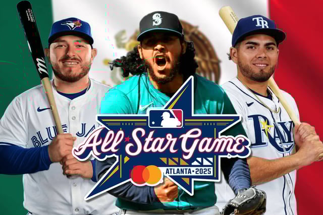 Alejandro Kirk (Blue Jays), Andrés Muñoz (Mariners) y Jonathan Aranda (Rays). (Foto: Especial GH)