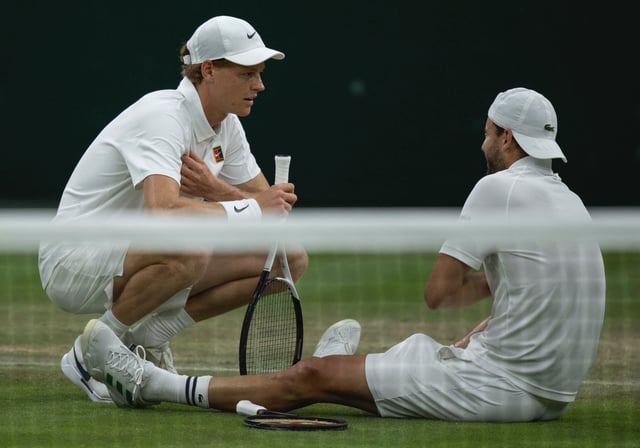Sinner sigue vivo en el torneo celebrado en Londres. Foto: X (@Wimbledon)