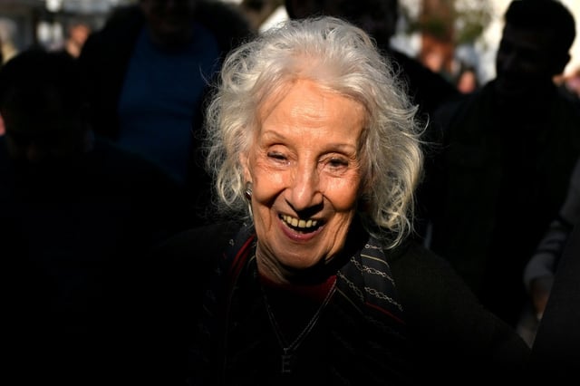 Estela de Carlotto is the leader of the 'Grandmothers of the Plaza de Mayo' activist group