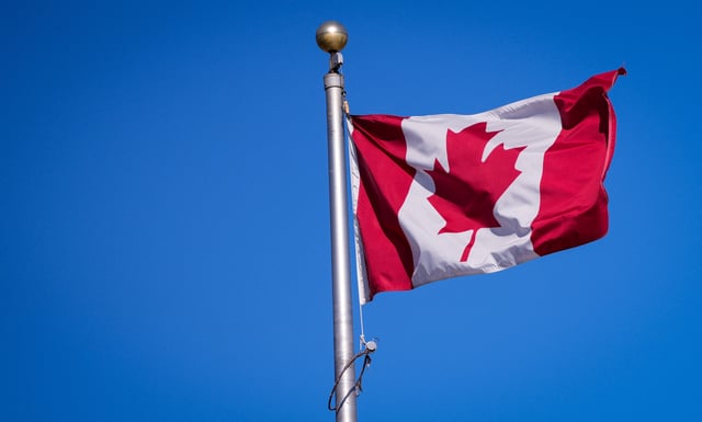 A Canadian flag is pictured a the Manoir Richelieu before the G7 Foreign Ministers summit in La Malbaie, Quebec, Canada March 12, 2025.  REUTERS/Mathieu Belanger/ File Photo