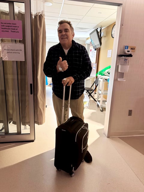Minnesota state Sen. John Hoffman left a hospital ICU on Monday.