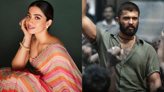 Rashmika Mandanna gives a shoutout to boyfriend Vijay Deverakonda's film Kingdom.