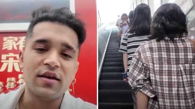 An Indian man living in China and working for the past few years. 