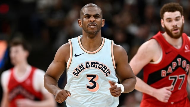 Chris Paul hints at retirement within a year after 20 seasons in the NBA, prioritizing family time over basketball. (AP Photo/Darren Abate)
