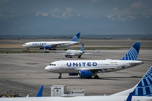 United Airlines planes at Denver International Airport in Denver on Wednesday, July 2, 2025. (Photo by AAron Ontiveroz/The Denver Post)