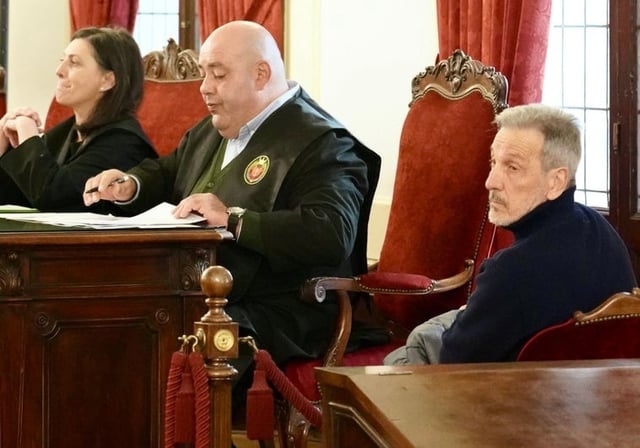 El exconcejal Pedro Muñoz, durante el juicio
