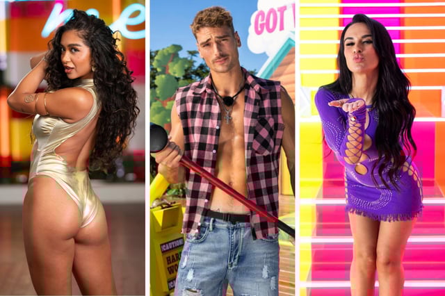 (Left to Right): &#34;Love Island USA&#34; contestants Cierra Ortega, Austin Shepard and Yulissa Escobar pose for photos. Ortega and Escobar were recently let go from the reality TV series.