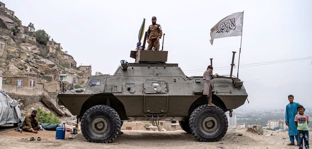 Taliban-Kämpfer bei Kabul