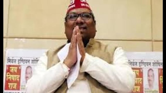 NISHAD Party chief and U.P. fisheries minister Sanjay Nishad. (HT File)