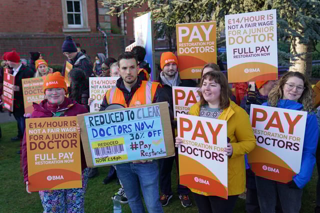 Resident doctors in England could begin a fresh bout of walkouts within weeks (Photo: Jacob King/PA Wire)