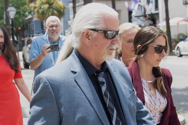 Bhagavan &#34;Doc&#34; Antle leaves the Charleston federal courthouse Tuesday, July 8, 2025.
