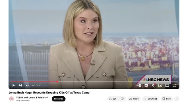 Jenna Bush Hager gets emotional discussing the deadly floods in her home state of Texas.