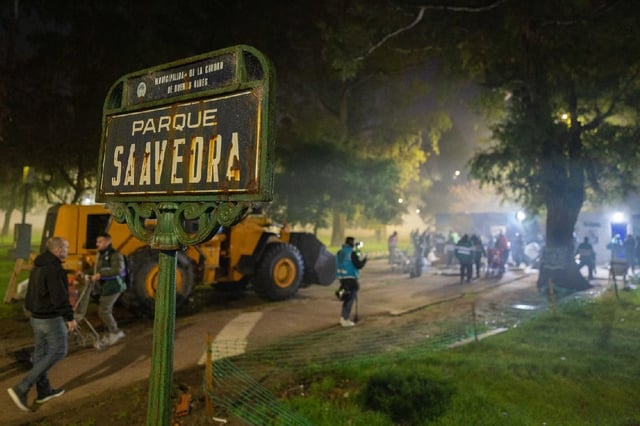 El operativo que se desplegó en Parque Saavedra
