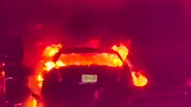 Lincoln Tunnel car fire
