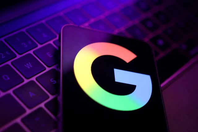 The new Google logo is seen in this illustration taken May 13, 2025.