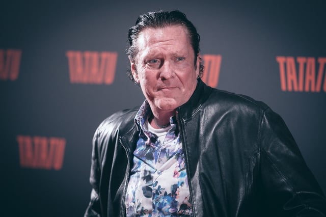 Michael Madsen attends the photocall for 'TaTaTu' at Studios Ex De Paolis, in Rome, on March 6, 2019.