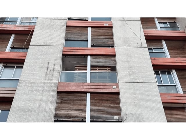 El edificio donde se descubrió el macabro hallazgo.