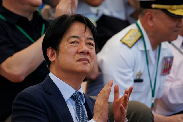 Le président taïwanais Lai Ching-te à Kaohsiung, à l'ouest de l'île, le 8 juin 2025